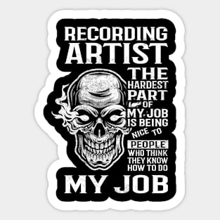 Recording Artist T Shirt - The Hardest Part Gift Item Tee Sticker